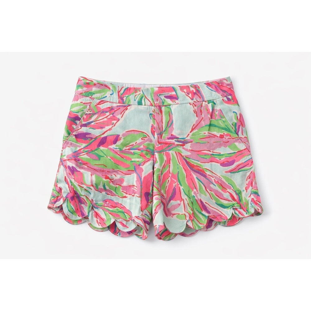 Lilly Pulitzer Shorts Womens Size 000 Short Scalloped Floral - Picture 2 of 4